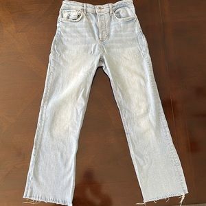Zara | straight leg | light wash jeans